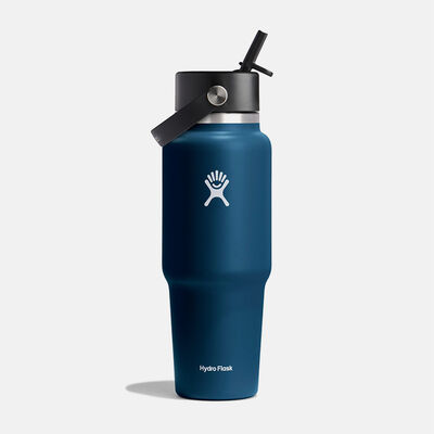 32 oz Wide Mouth Travel Bottle with Flex Straw Cap בקבוק פיה נפתחת
